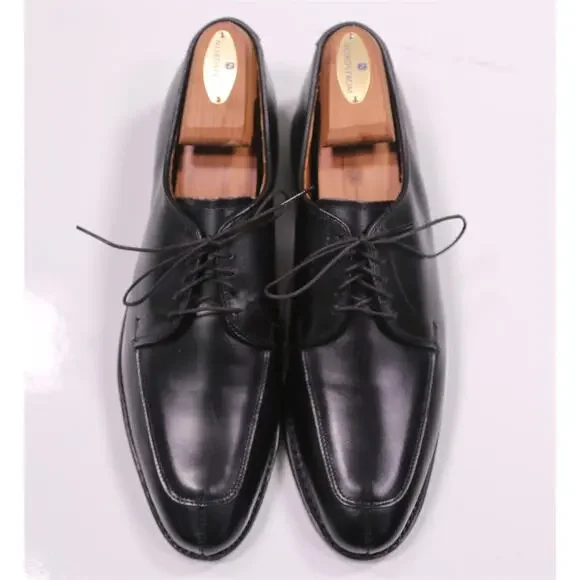 Allen Edmonds Delray Black Aplit Toe Leather Oxford Dress Shoes 9 A New! - Picture 4 of 12